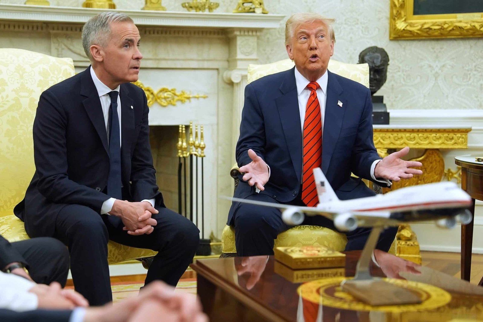 Carney says that Canada 'is not on sale' after Trump pushes 51st state at the Oval office meeting