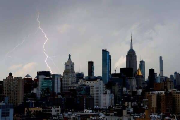 Boy hit by lightning when severe storms reached northeastern