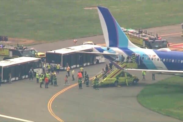 Jetblue Flight rolls to the grass after landing at Boston Logan airport: officials