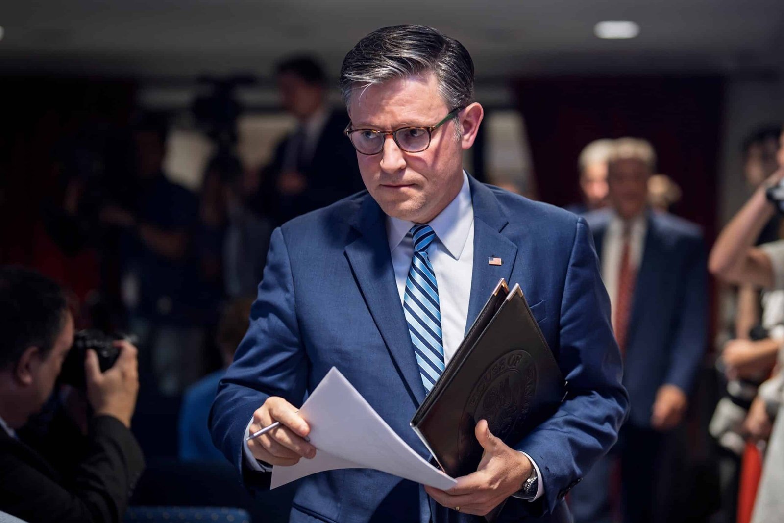 Johnson says that Bondi needs to 'present and explain' the handling of Epstein archives